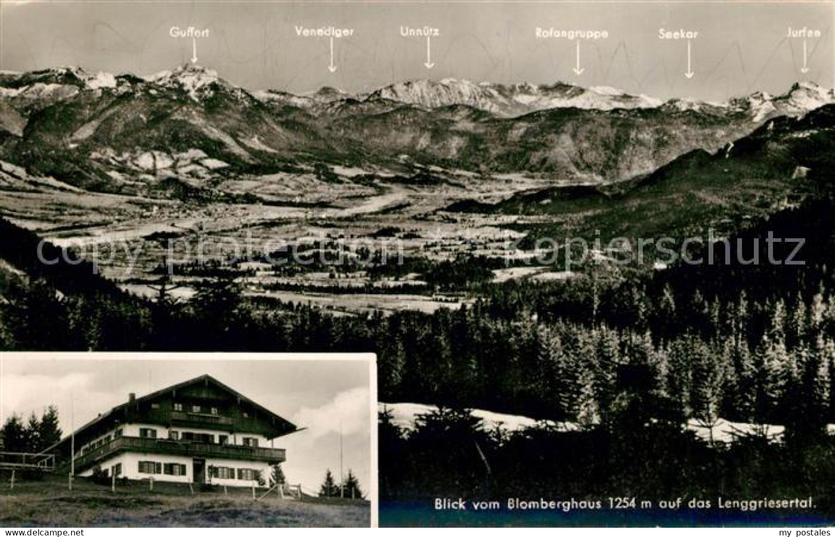 73146285 Lenggries Panorama Blick Vom Blomberghaus Auf Lenggriesertal Alpen Leng - Lenggries