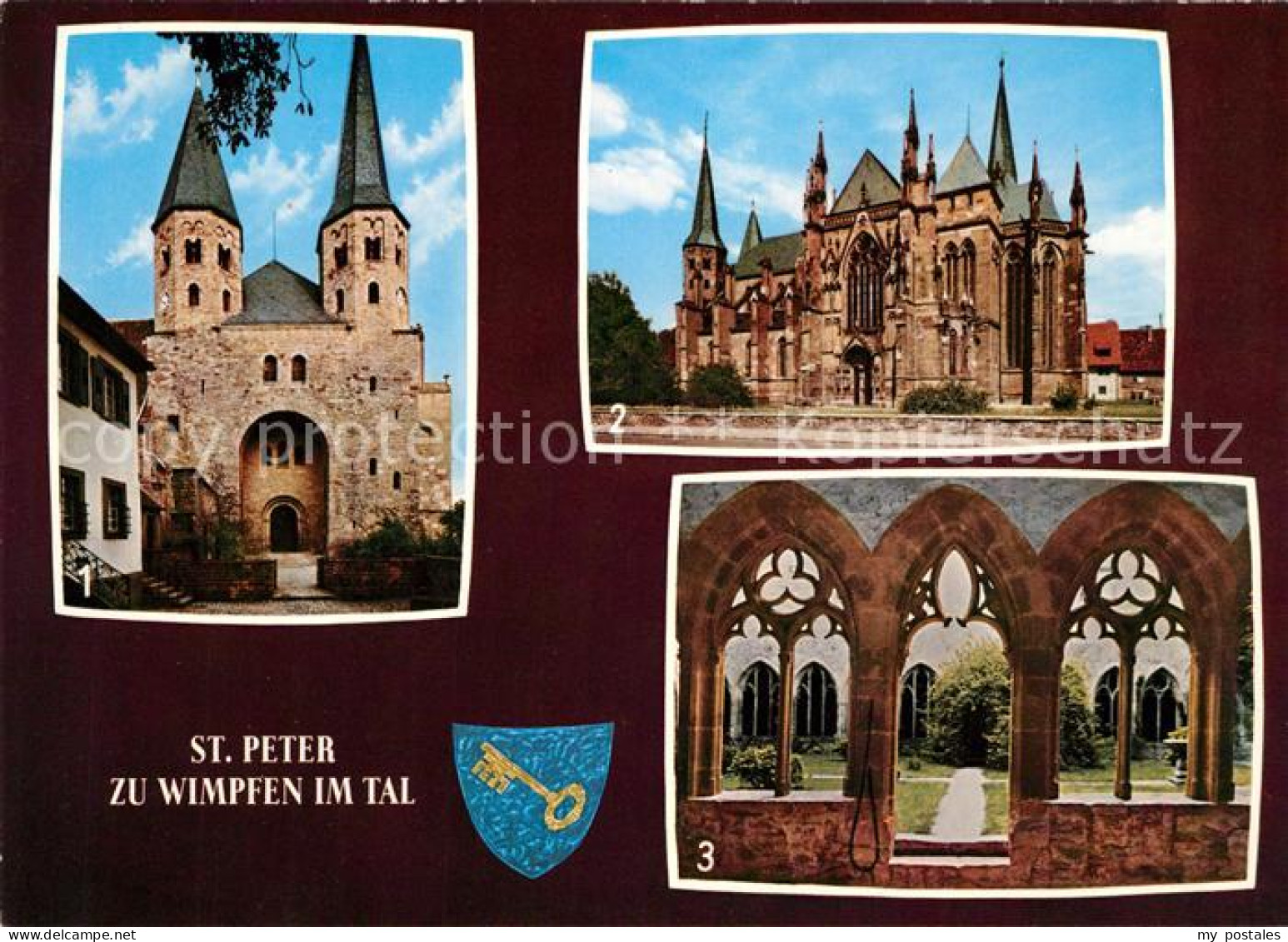 73145275 Wimpfen Stiftskirche St Peter Gotische Suedseite Gotischer Kreuzgang Wi - Bad Wimpfen