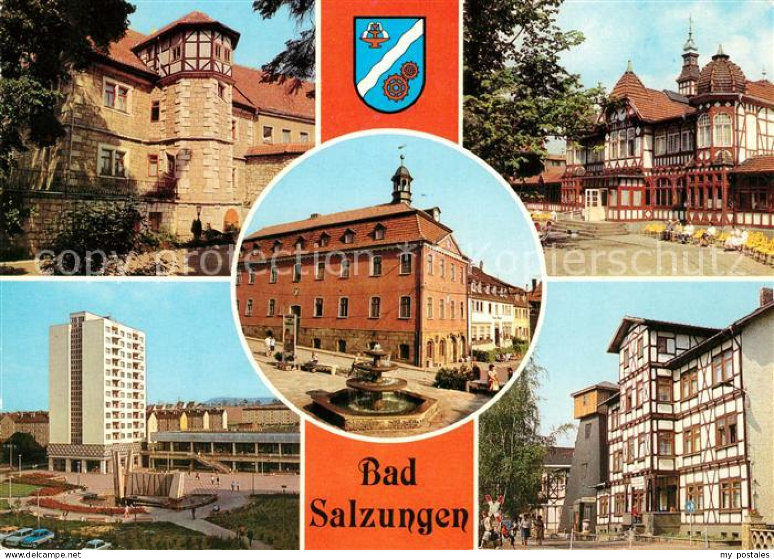 73145124 Bad Salzungen Haunscher Hof Rathaus Gradierwerk Leninplatz Kurverwaltun - Bad Salzungen