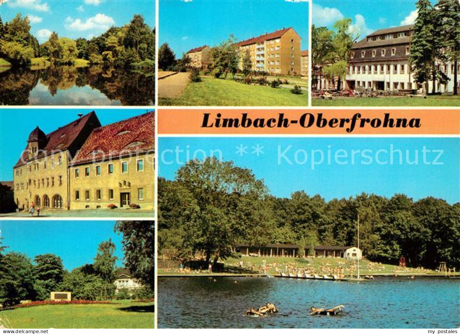 73145094 Oberfrohna Stadtpark Hoher Hain Wohnsiedlung Hotel Voelkerfreundschaft  - Limbach-Oberfrohna