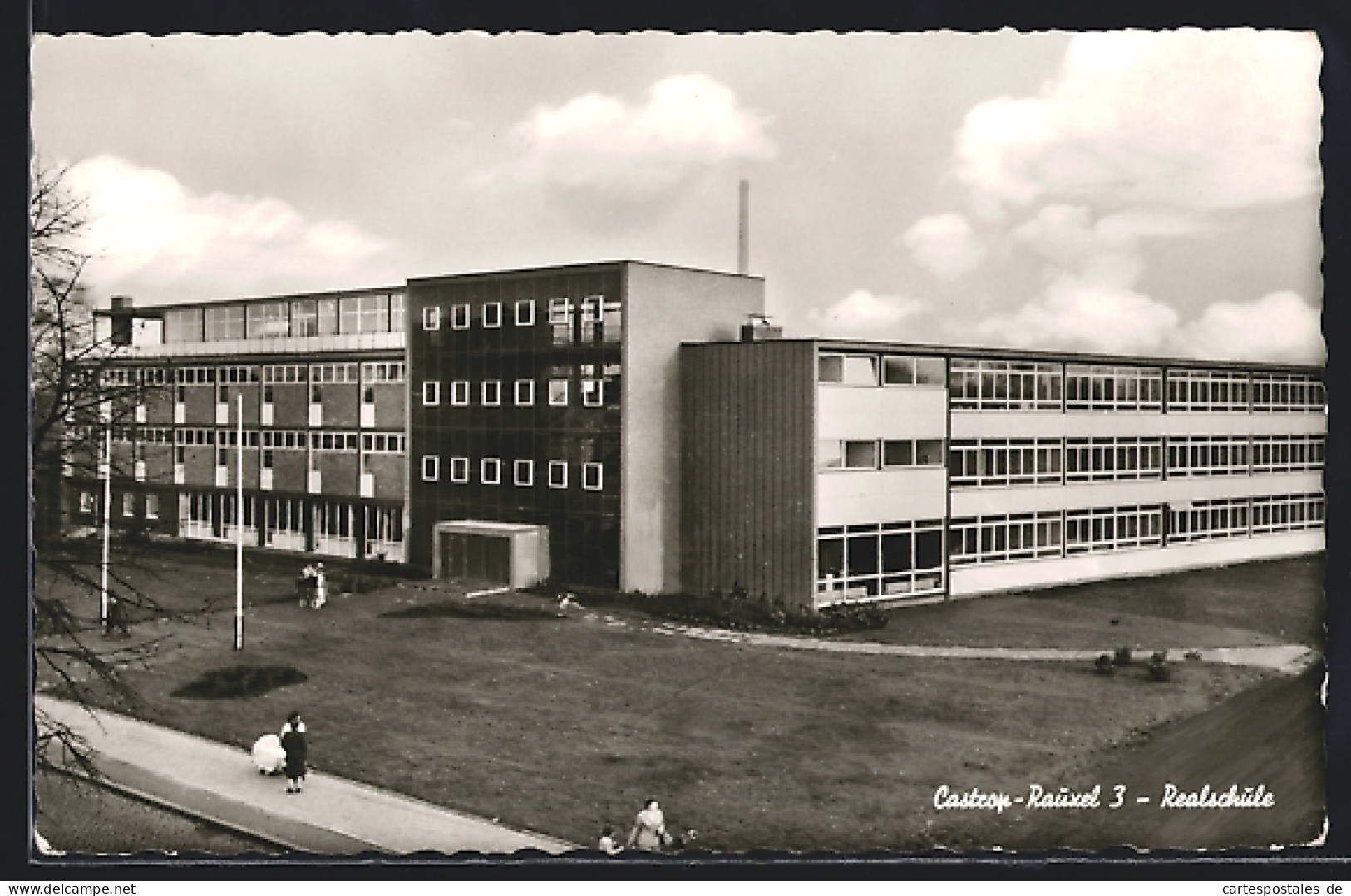 AK Castrop-Rauxel, Realschule Aus Der Vogelschau  - Castrop-Rauxel