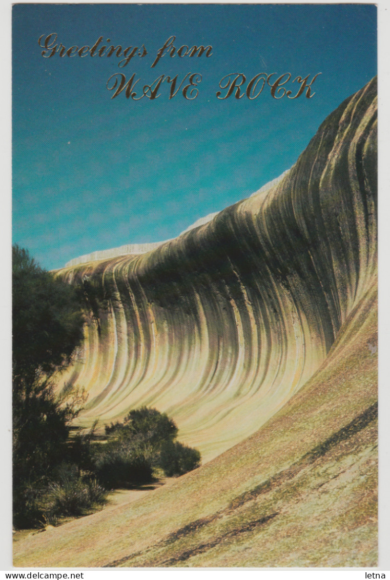 WESTERN AUSTRALIA WA Wave Rock HYDEN Emu Souvenirs HYDN3 Postcard C1970s - Sonstige & Ohne Zuordnung