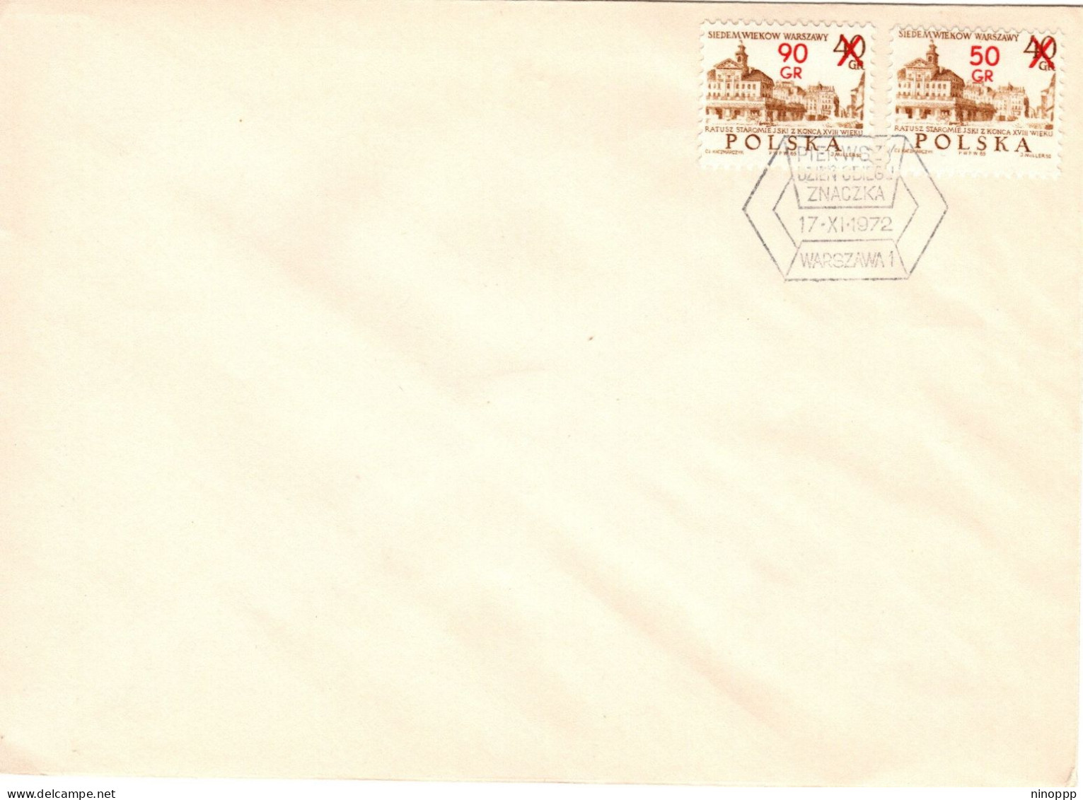 Poland 1972 Surcharged, First Day Cover - FDC