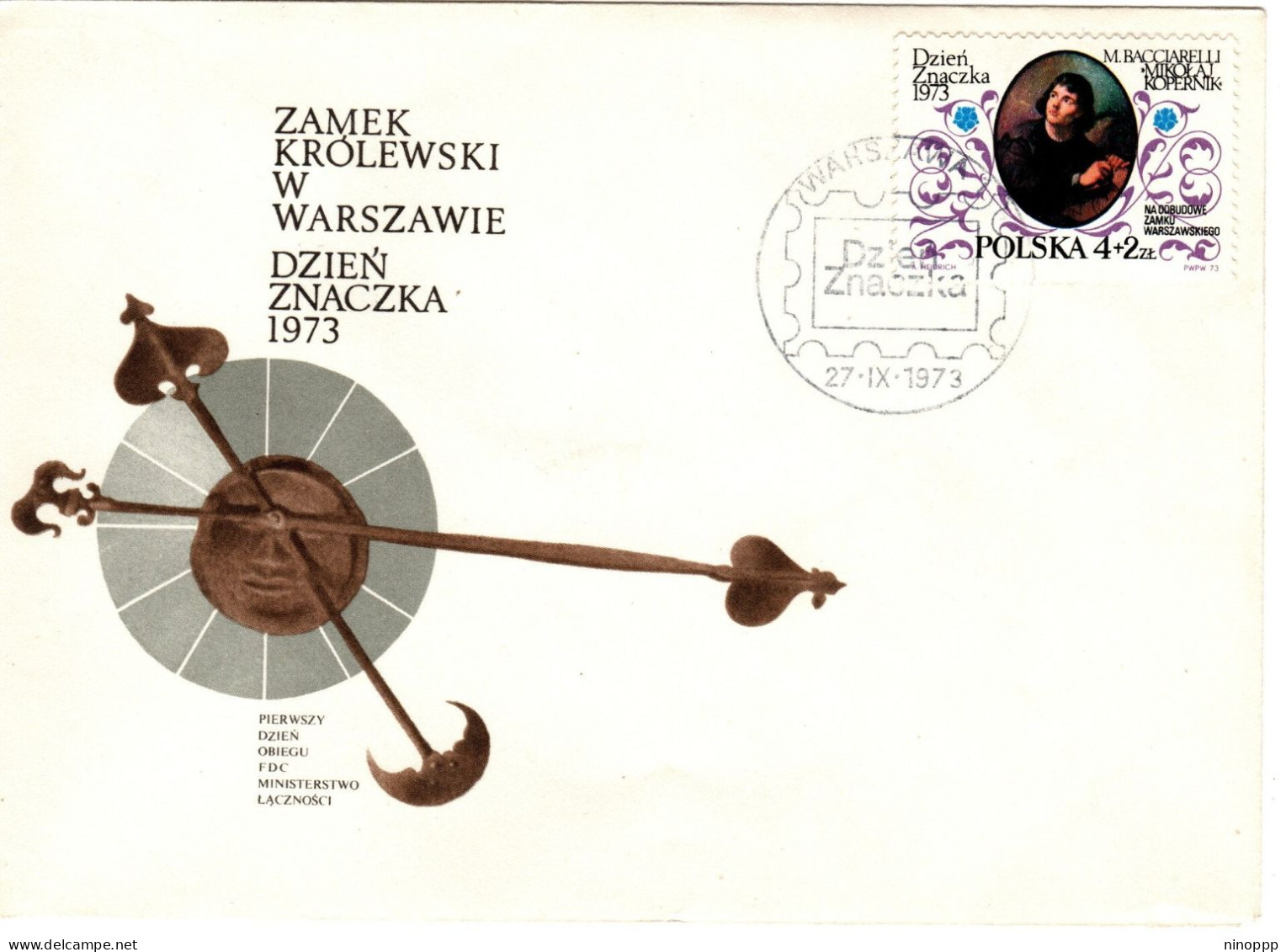 Poland 1973 Stamp Day, First Day Cover - FDC