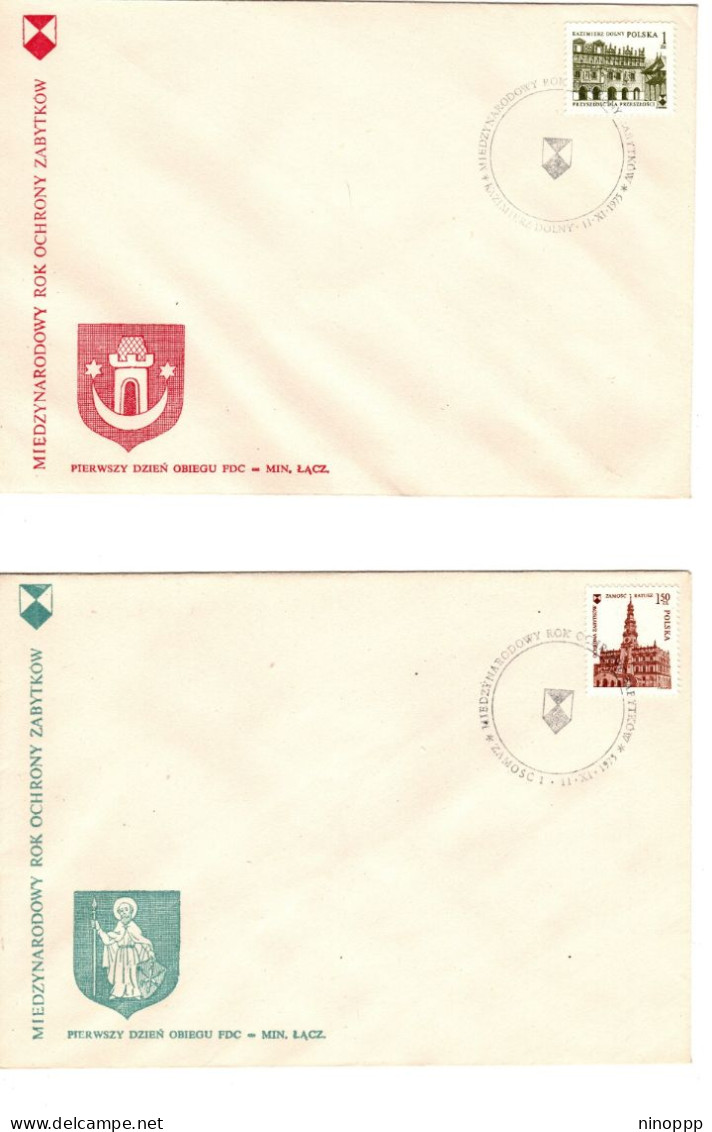 Poland 1975 Architectural Heritage, First Day Cover - FDC