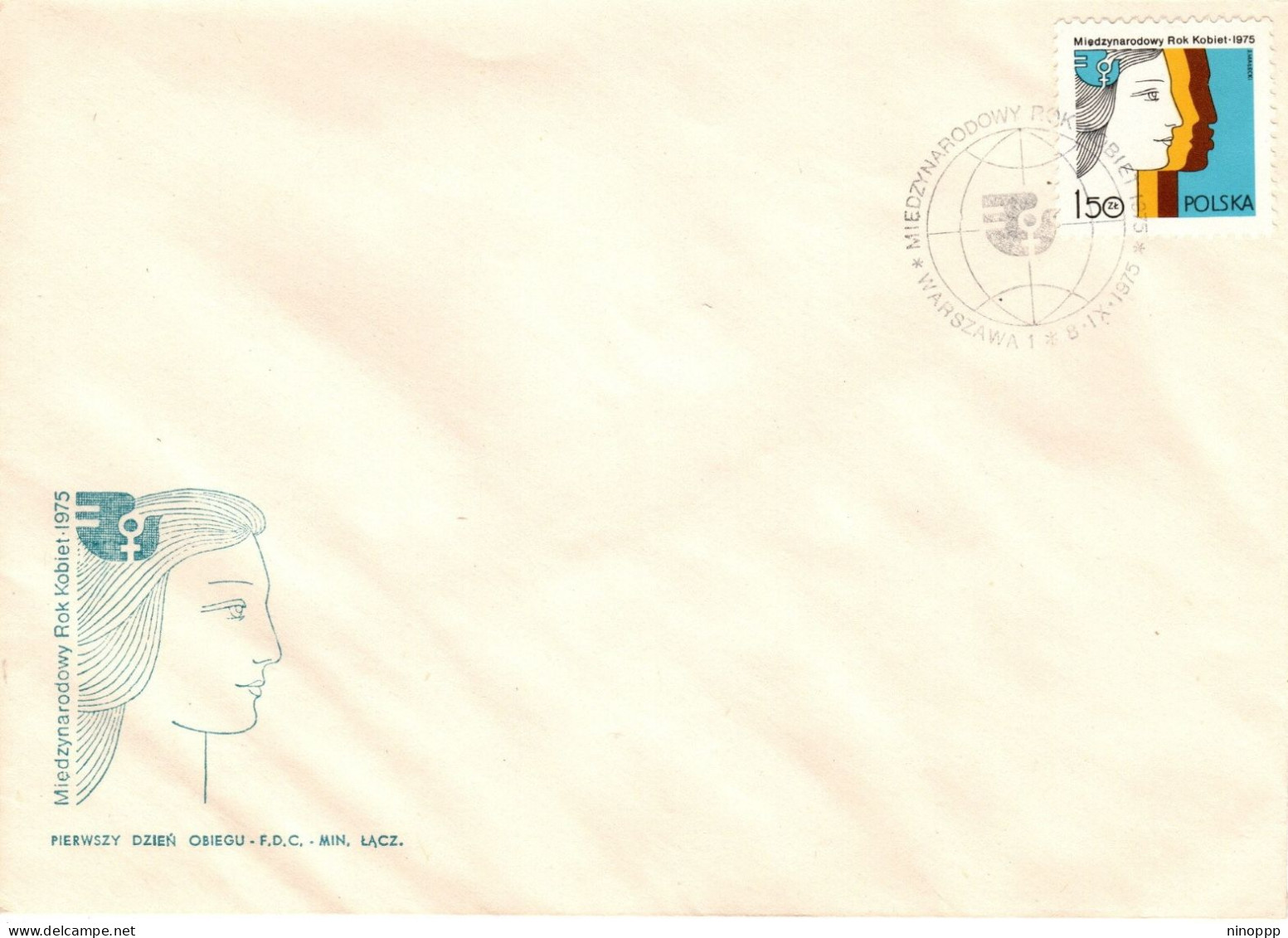 Poland 1975 International Women Year, First Day Cover - FDC