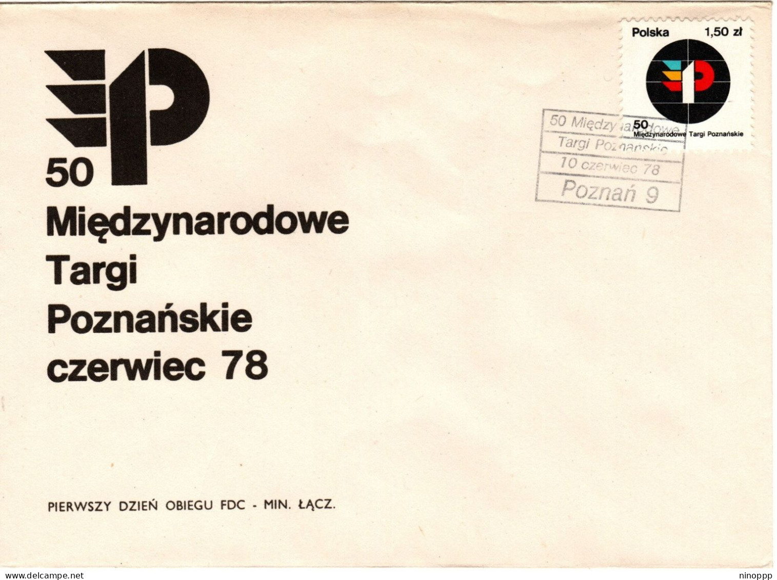 Poland 1978 50th International Poznan Fair  First Day Cover - FDC