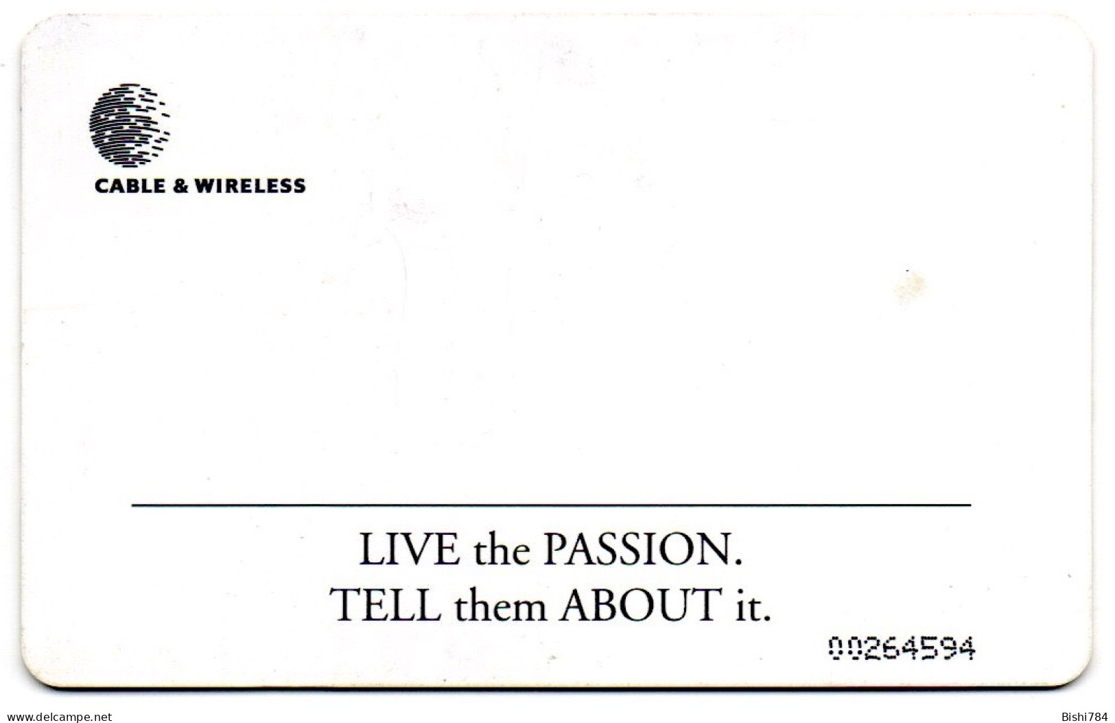 St. Lucia - Live The Passion (Cricketers) General Card - 0026XXXX - Sainte Lucie