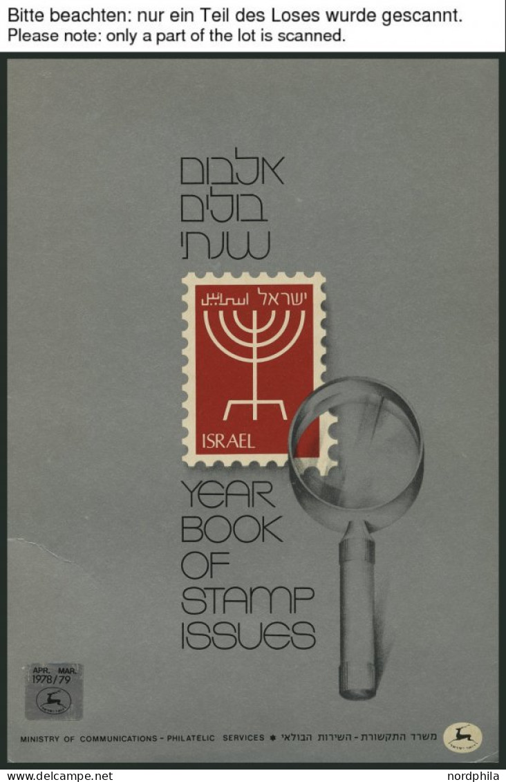 ISRAEL - SAMMLUNGEN, LOTS **, 1978-80, 3 Jahrgangshefte, Pracht - Collections, Lots & Séries