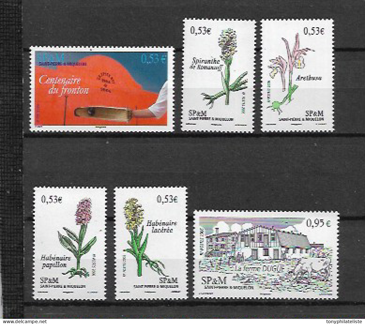 Timbres De St Pierre Et Miquelon De 2006 N°870 A 875 Neuf ** - Nuevos