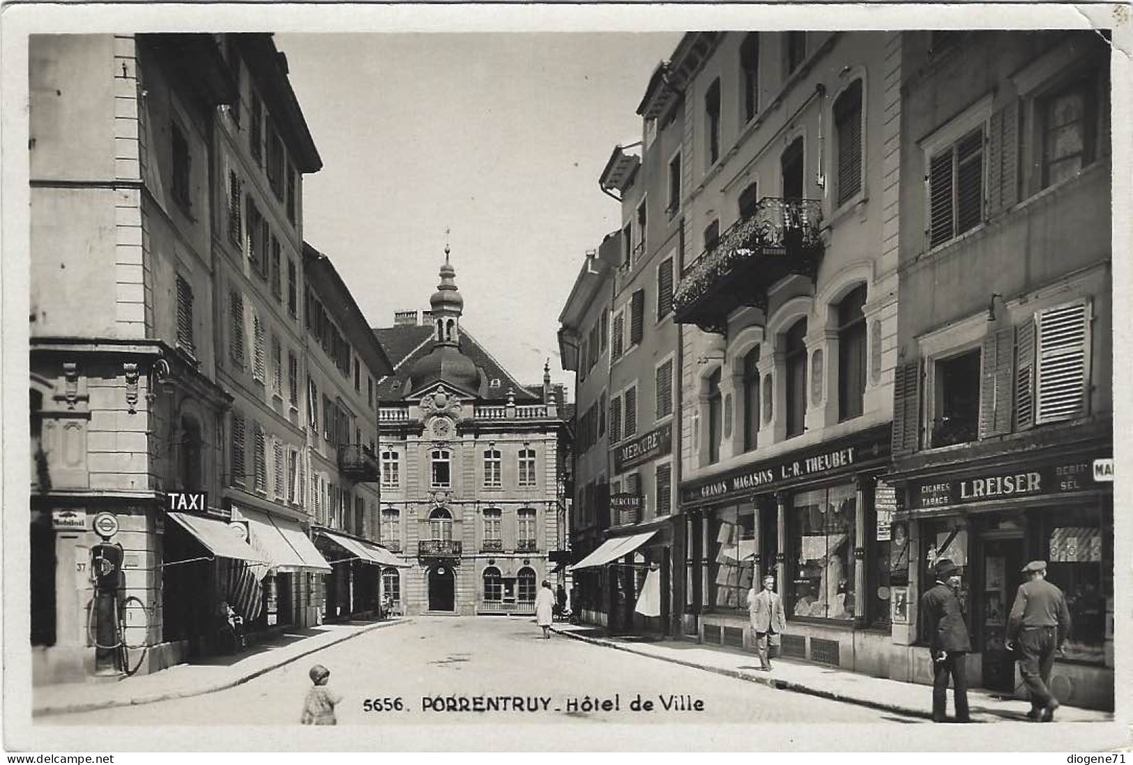 Porrentruy Hôtel De Ville 1931 Animée Rare - Porrentruy