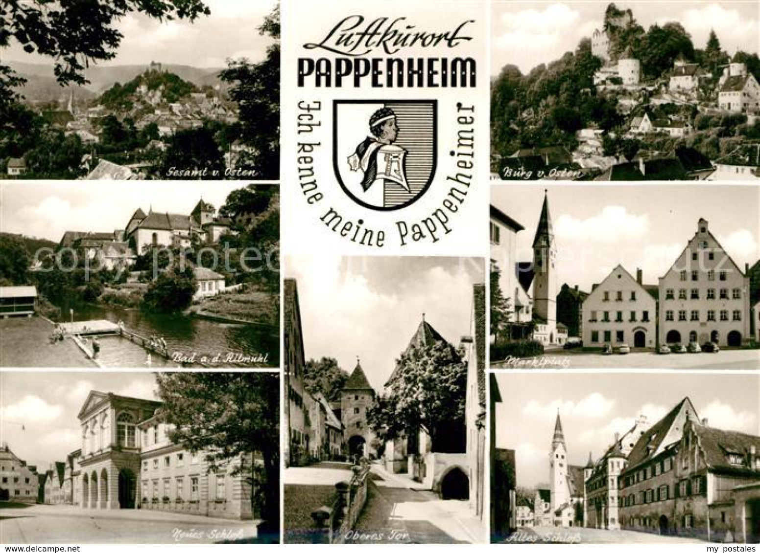 73144826 Pappenheim Mittelfranken Marktplatz Burg Schloss Pappenheim Mittelfrank - Pappenheim