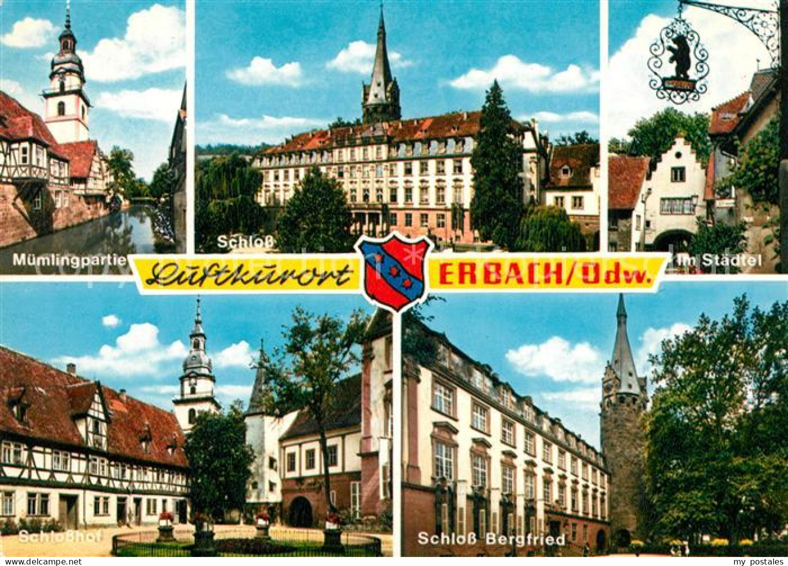 73143970 Erbach Odenwald Muemlingpartie Schloss Staedtel Schlosshof Schloss Berg - Erbach