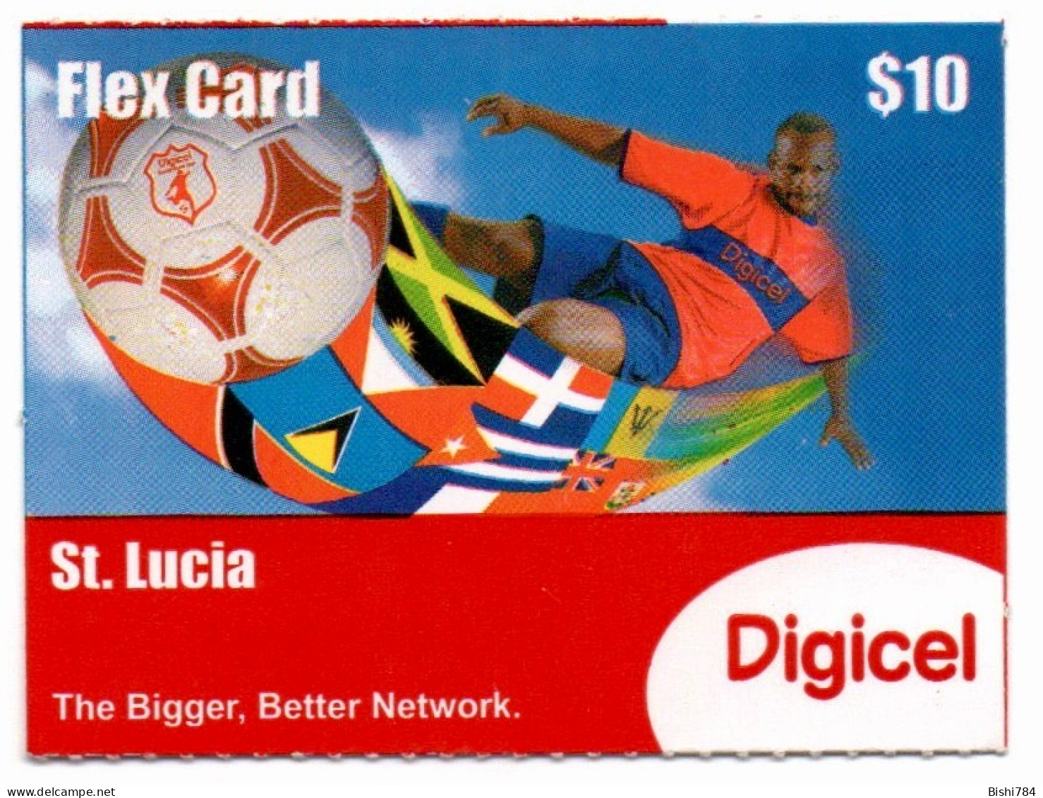 St. Lucia - FLEXCard Football Player (08/10/2013) - Sainte Lucie