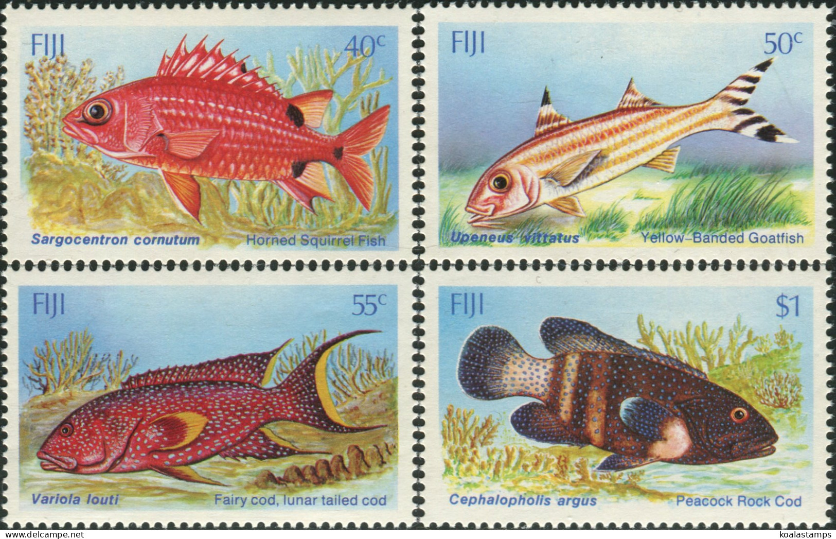Fiji 1985 SG706-709 Fish Set MNH - Fiji (1970-...)