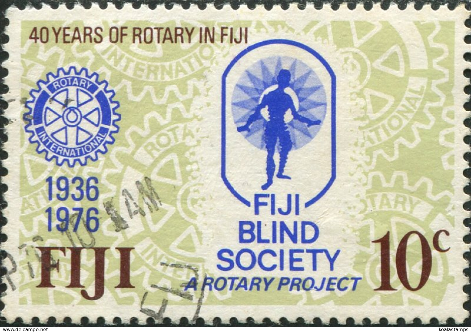 Fiji 1976 SG530 10c Rotary FU - Fiji (1970-...)