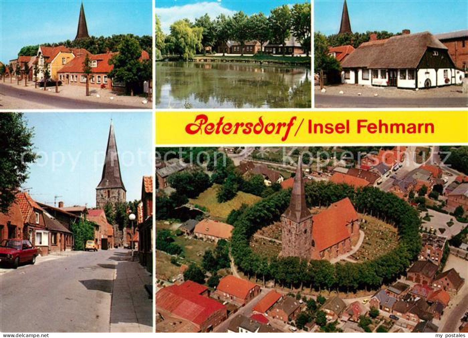 73143799 Petersdorf Fehmarn Ortsmotiv Mit Kirche Fliegeraufnahme Petersdorf - Fehmarn