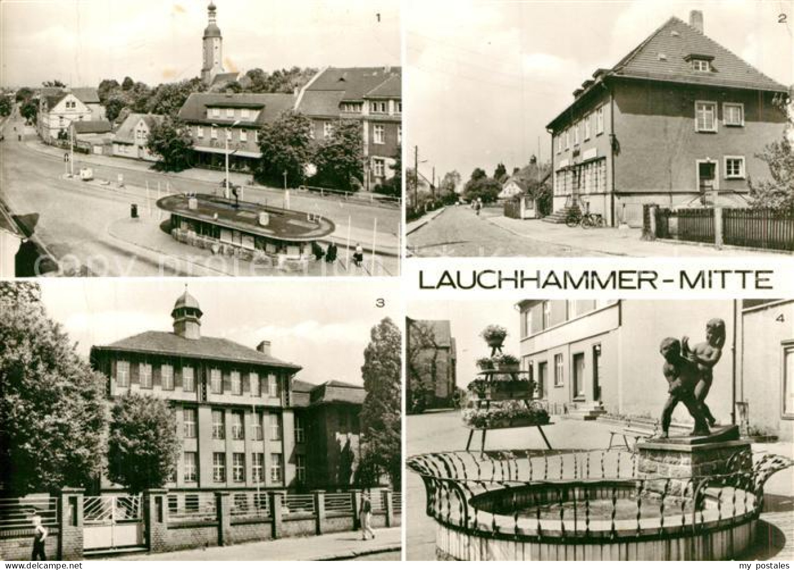 73143719 Lauchhammer Wilhelm Pieck Platz Postamt Oberschule Kleinleipische Stras - Lauchhammer