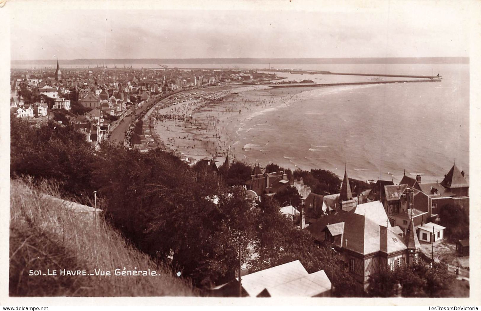 FRANCE - Le Havre - Vue Générale De La Ville - De La Mer Et De La Plage  - Animé - Carte Postale Ancienne - Ohne Zuordnung