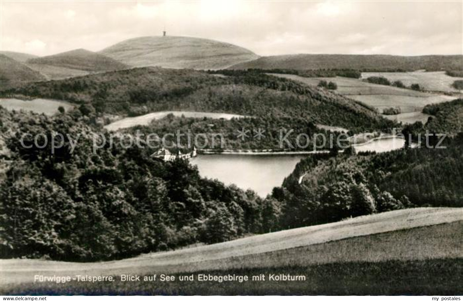73140967 Fuerwiggetalsperre Landschaftspanorama Blick Auf See Ebbegebirge Mit Ko - Meinerzhagen