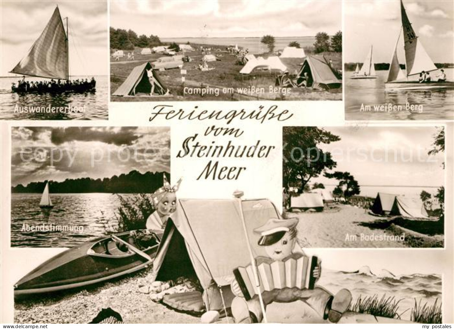73140167 Steinhuder Meer Auswandererboot Camping Weisser Berg Segeln Abendstimmu - Steinhude