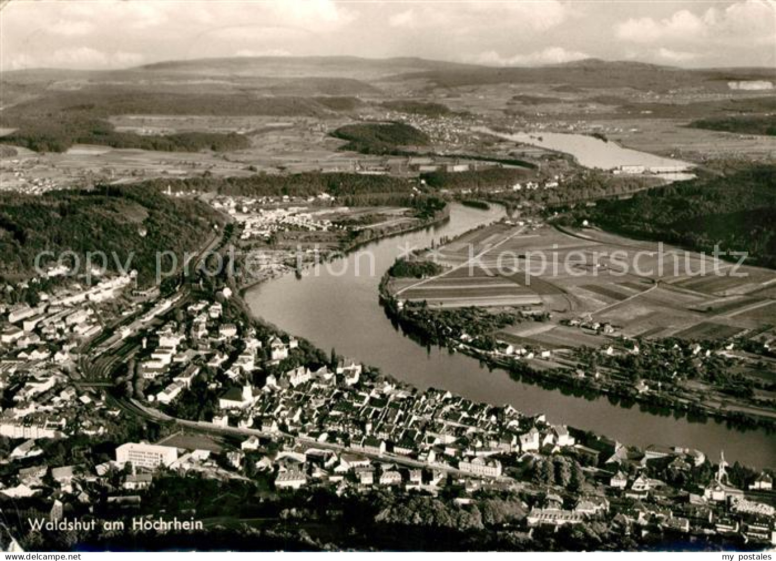 73140152 Waldshut-Tiengen Hochrhein Fliegeraufnahme Thorbecke Luftbild R 192 912 - Waldshut-Tiengen