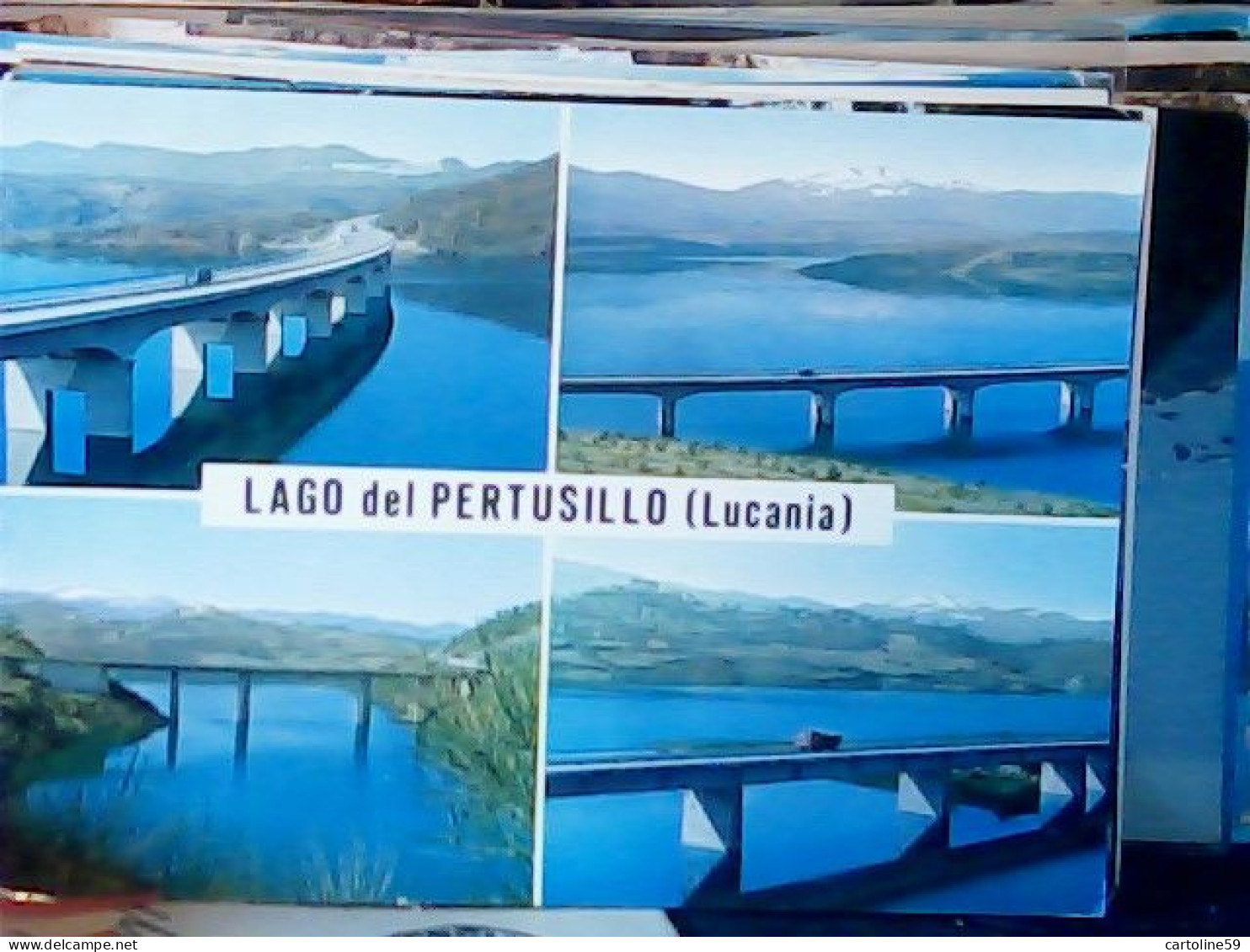 2 CARD  LAGO DEL PERTUSILLO POTENZA VEDUTE VB1969/70 JU4762 - Potenza