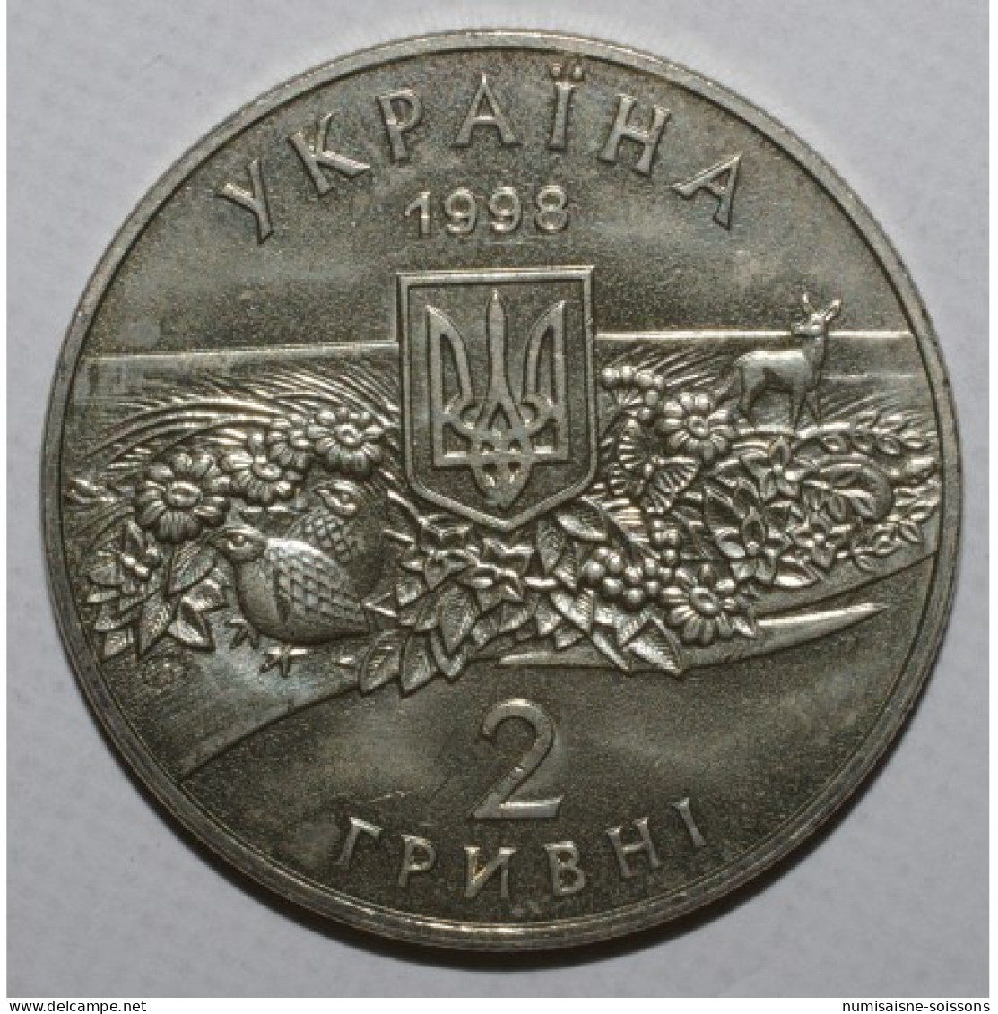 UKRAINE - KM 49 - 2 HRYVNI 1998 - 100e ANNIVERSAIRE DE ASKANIJA NOVA - SPL - Micronésie