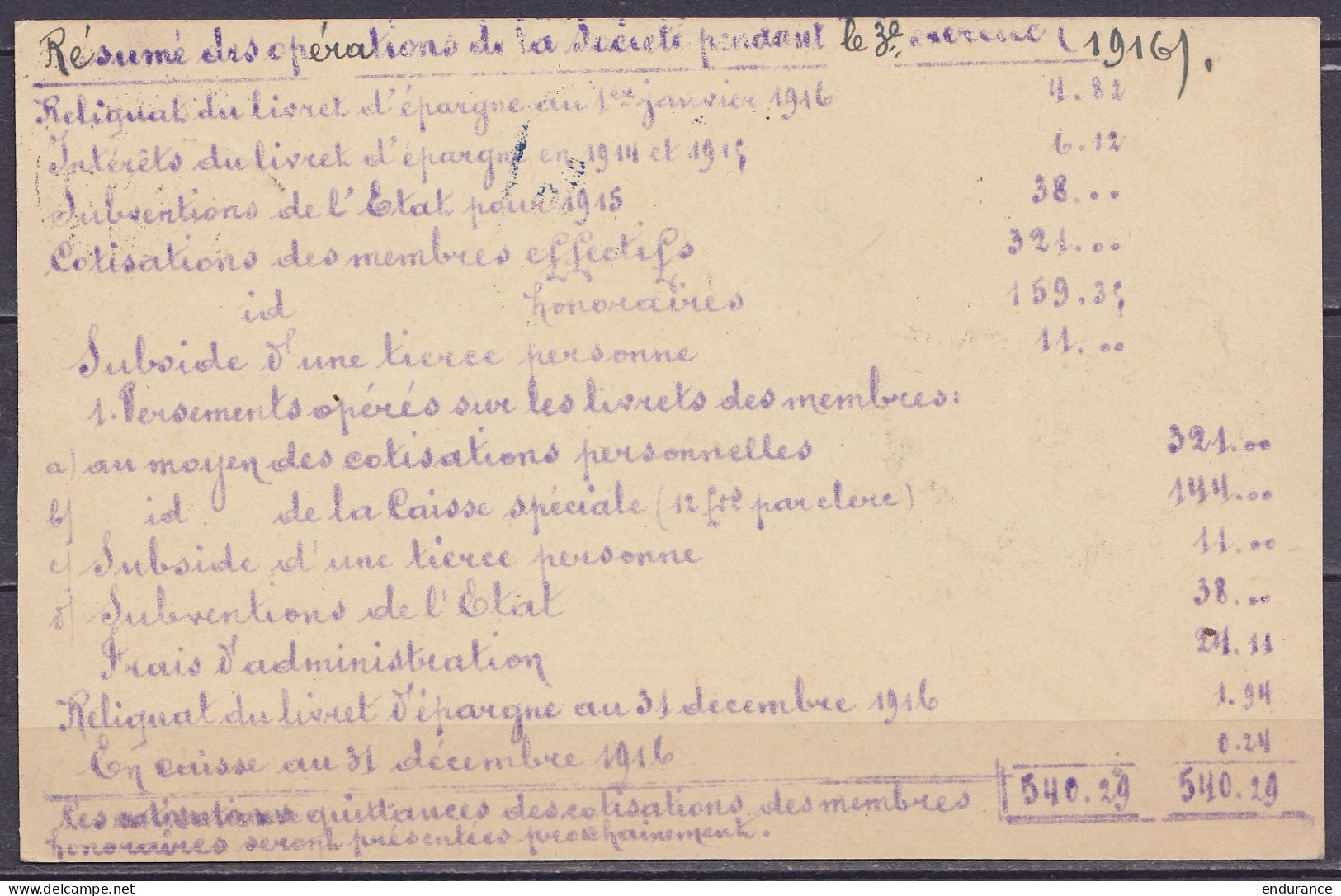 EP CP Postkarte 8c Orange (type OC13) Càpt NEUFCHATEAU /30.8.1917 Pour ST-HUBERT - Cachet Censure [Militär. Überwachungs - Occupation Allemande