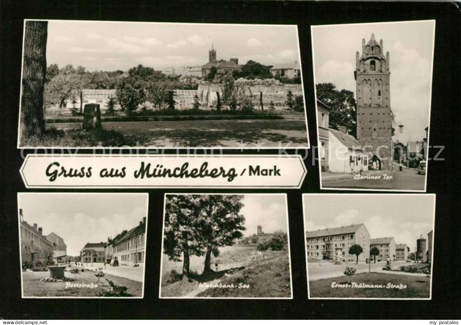 73138610 Muencheberg Berliner Tor Ernst-Thaelmann-Strasse Poststrasse Muencheber - Muencheberg