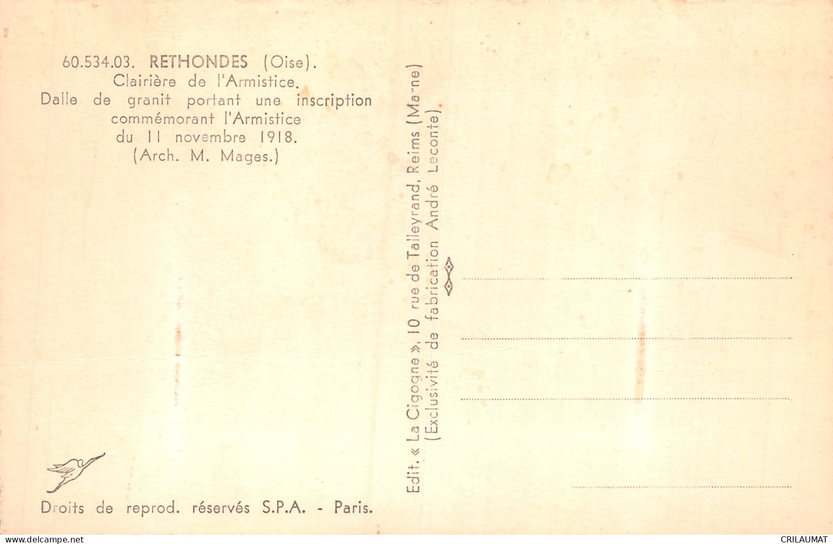 60-RETHONDES-N°5142-F/0067 - Rethondes