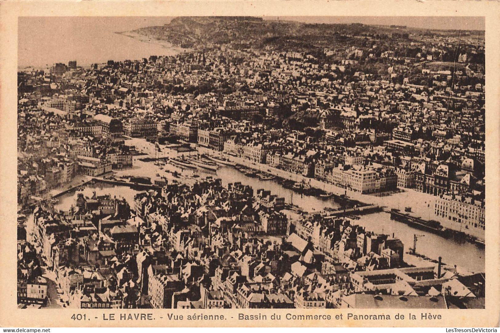 FRANCE - Le Havre - Vue Générale Prise Aérienne - Bassin Du Commerce Et Panorama De La Hève - Carte Postale Ancienne - Unclassified