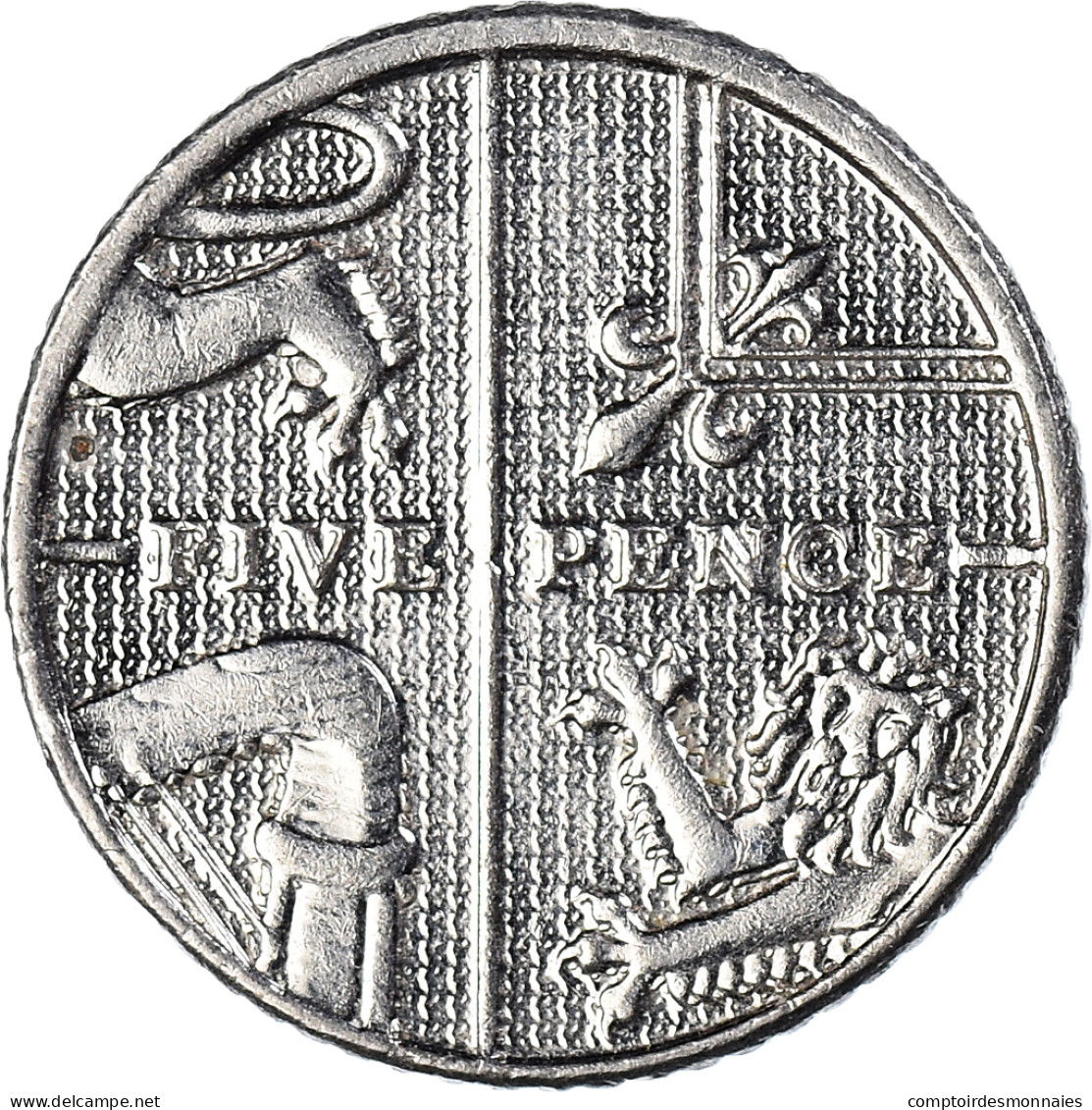 Monnaie, Grande-Bretagne, 5 Pence, 2014 - 5 Pence & 5 New Pence