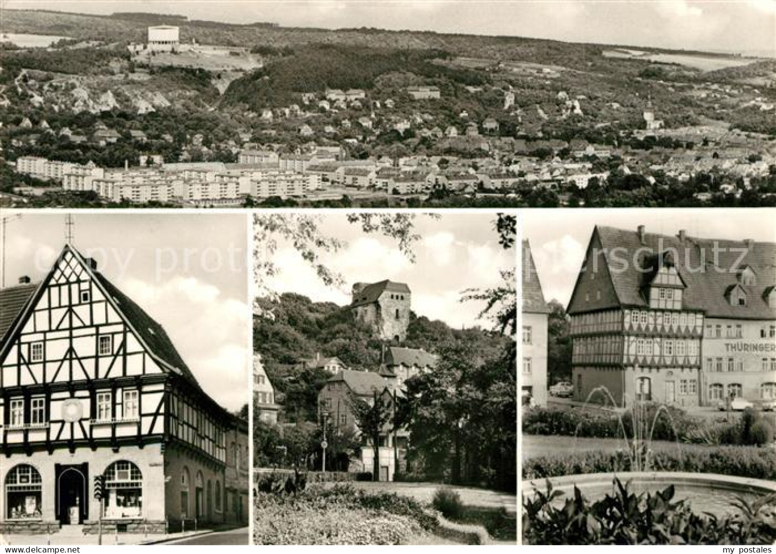 73136872 Bad Frankenhausen Panorama Blick Von Der Hainleite Haus Zum Schwan Hist - Bad Frankenhausen