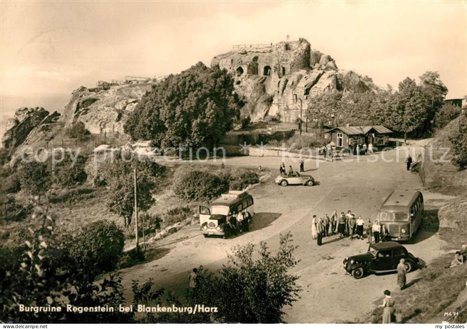 73135676 Blankenburg Harz Burgruine Regenstein Parkplatz Blankenburg Harz - Blankenburg