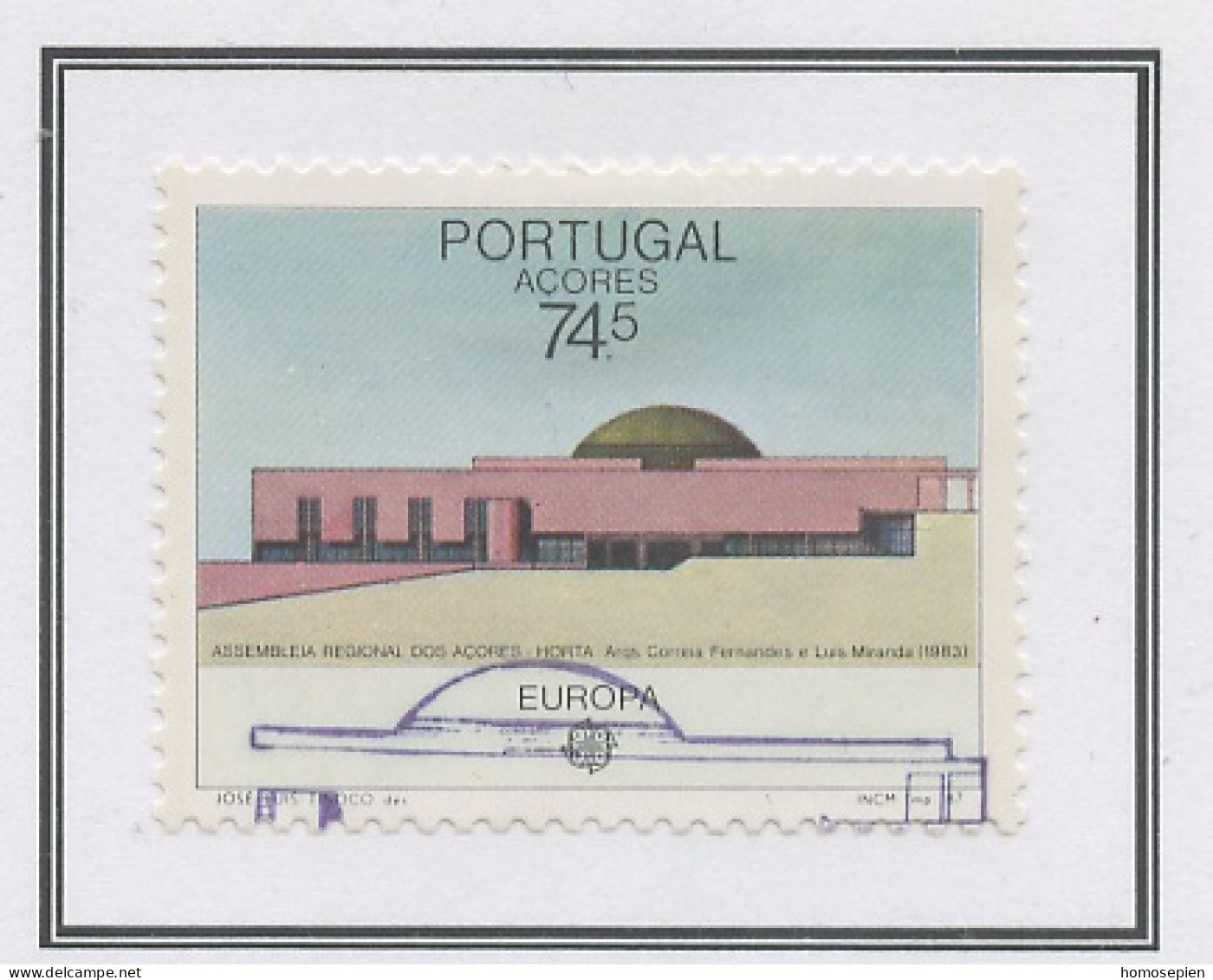 Europa CEPT 1987 Açores - Azores - Azoren - Portugal Y&T N°372 - Michel N°383 (o) - 74,50e EUROPA - 1987