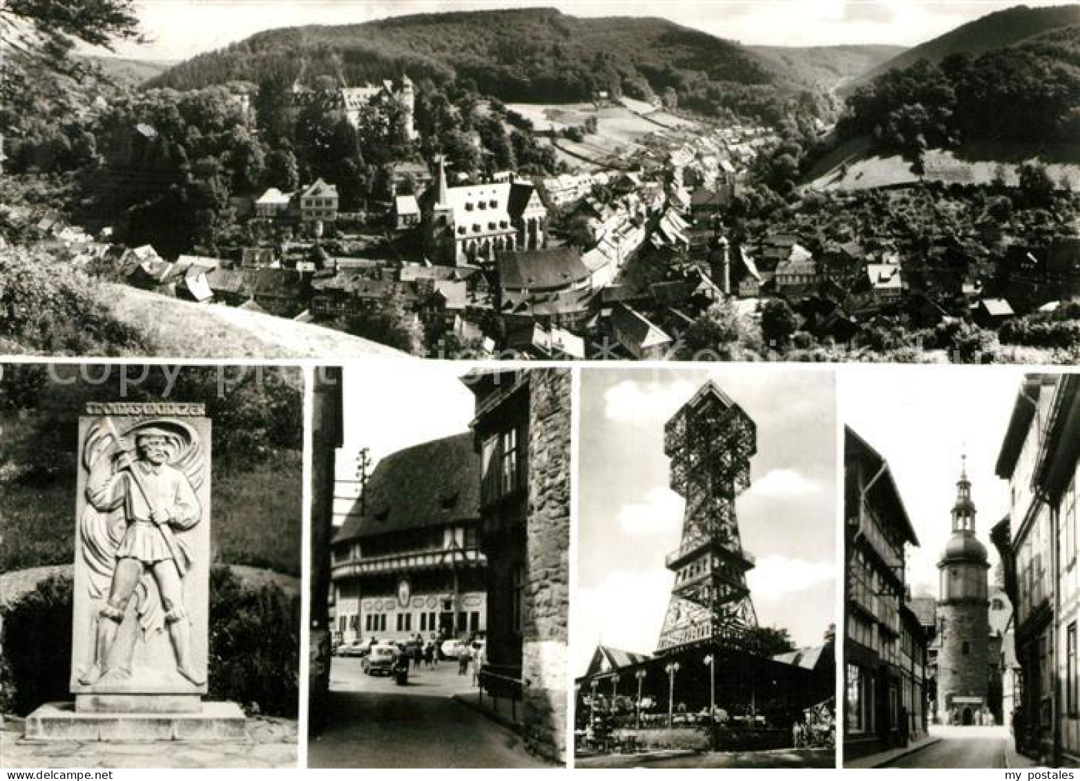 73135147 Stolberg Harz Muentzer Denkmal Rathaus Josephskreuz Marktturm Stolberg  - Stolberg (Harz)