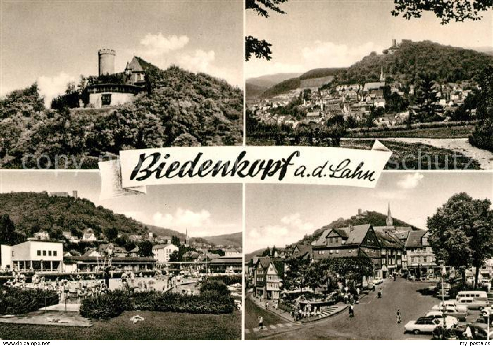 73134948 Biedenkopf Gesamtansicht Mit Schloss Innenstadt Freibad Biedenkopf - Biedenkopf