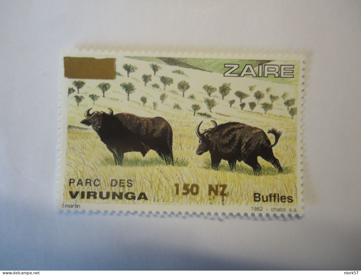 ZAIRE  MNH    STAMPS ANIMALS   OVERPRINT COW BUFFALO - Koeien