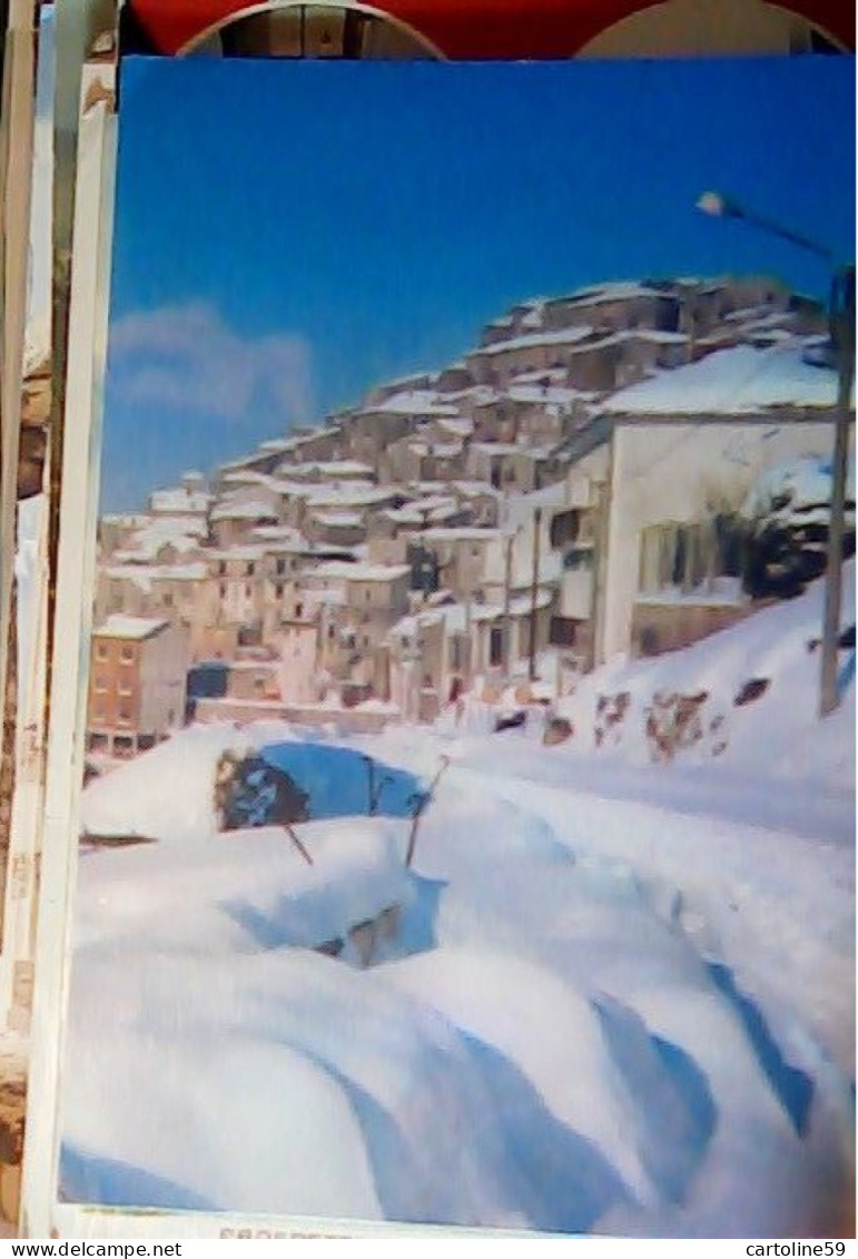 2 CARD CASTELGRANDE CON NEVE PAESE POTENZA  VB1987/89 JU4777 - Potenza