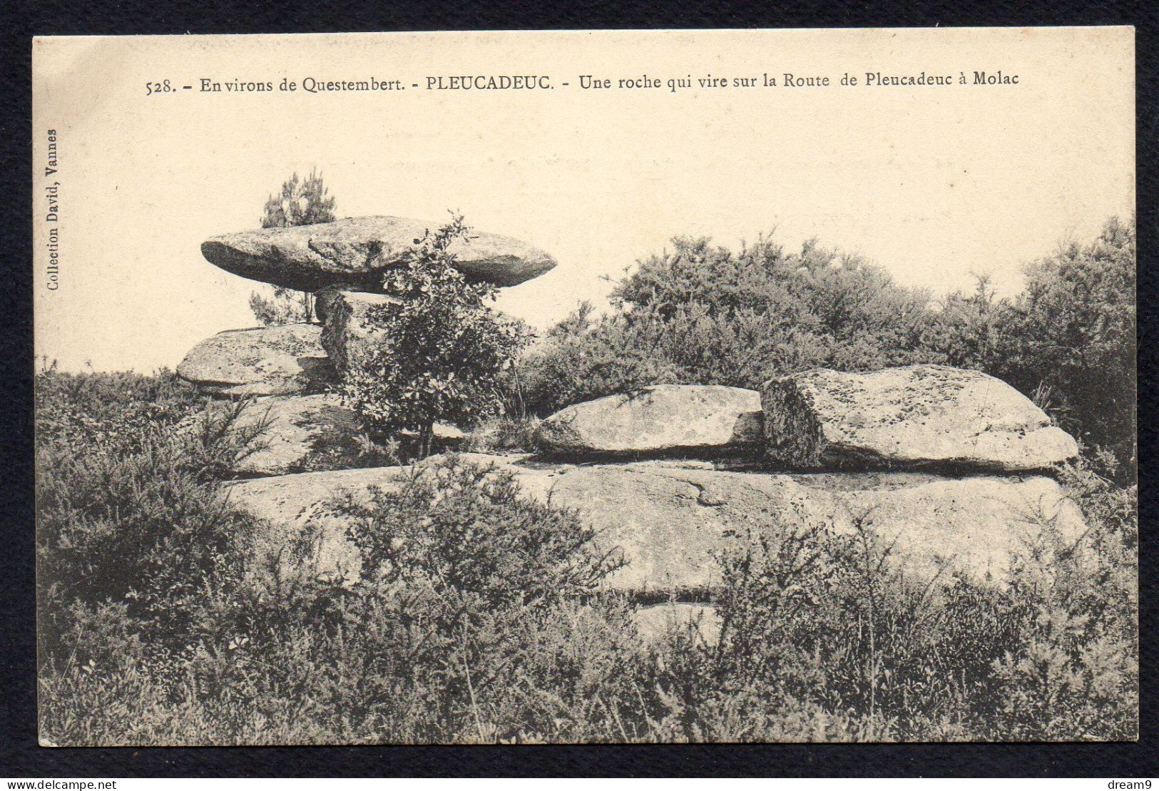 56 Environs De QUESTEMBER - PLEUCADEUC - Une Roche Qui Vire Sur La Route De Pleucadeuc à Molac - Questembert