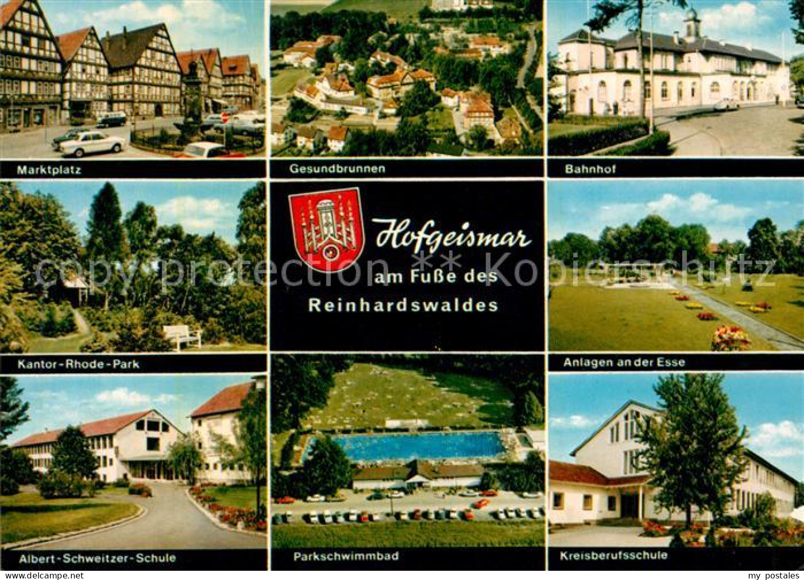 73133066 Hofgeismar Marktplatz Kantor Rhode Park Albert Schweitzer Schule Gesund - Hofgeismar