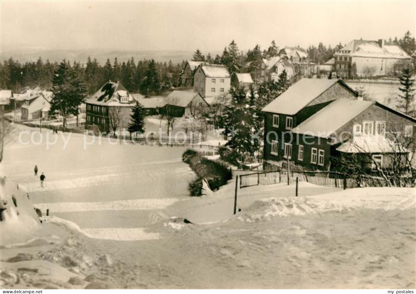 73132962 Masserberg Teilansicht Hoehenluftkurort Im Winter Masserberg - Masserberg