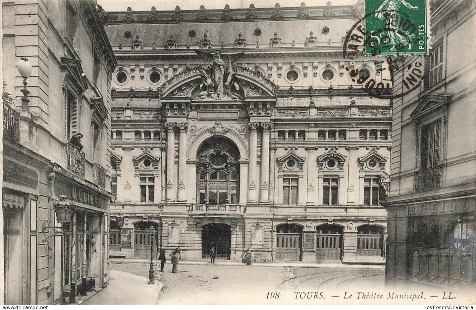 FRANCE - Tours - Vue Générale Du Théâtre Municipal - LL  - Carte Postale Ancienne - Tours