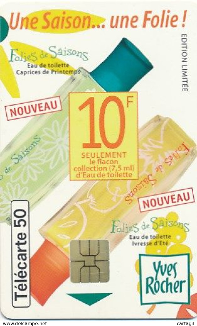 Télécarte France (06/97) Yves Rocher (visuel, Puce,  état, Unités, Etc Voir Scan) + Port - Non Classificati