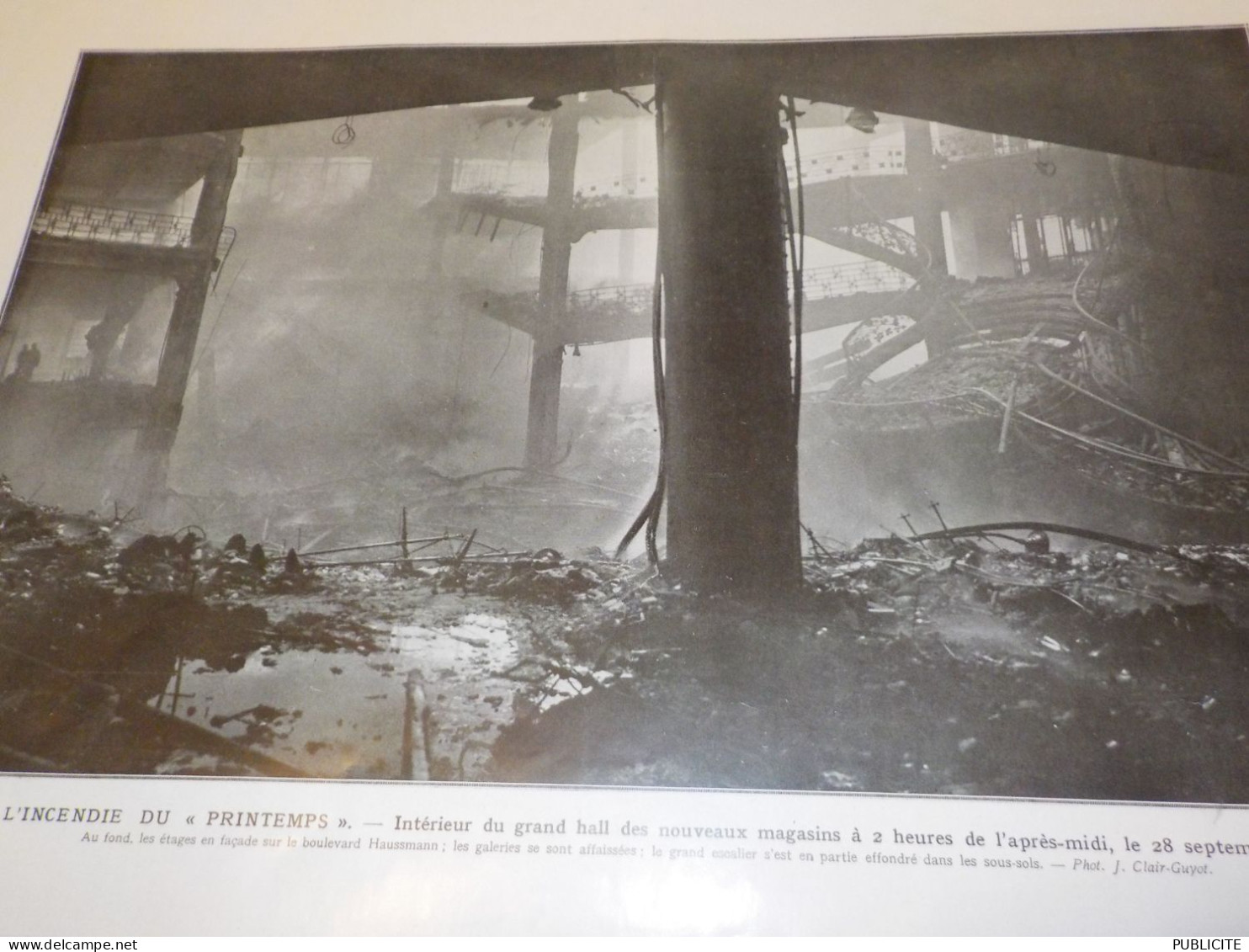 PHOTO L INCENDIE DU PRINTEMPS 1921 - Non Classificati