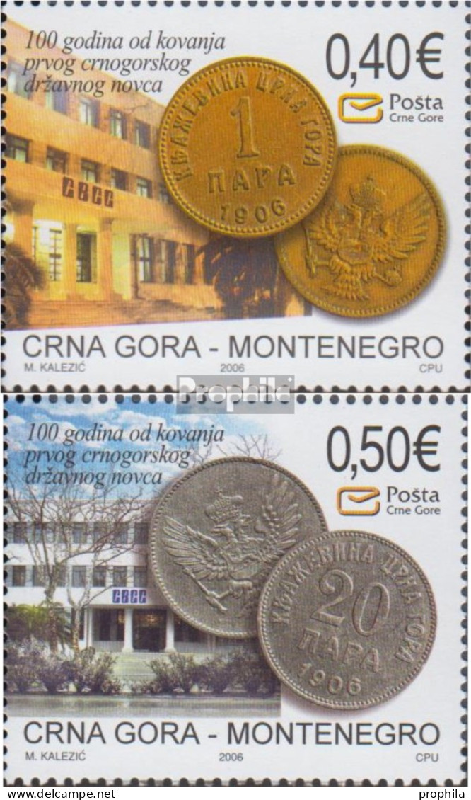 Montenegro 116-117 (kompl.Ausg.) Postfrisch 2006 Einführung Eigner Währung Perper - Montenegro