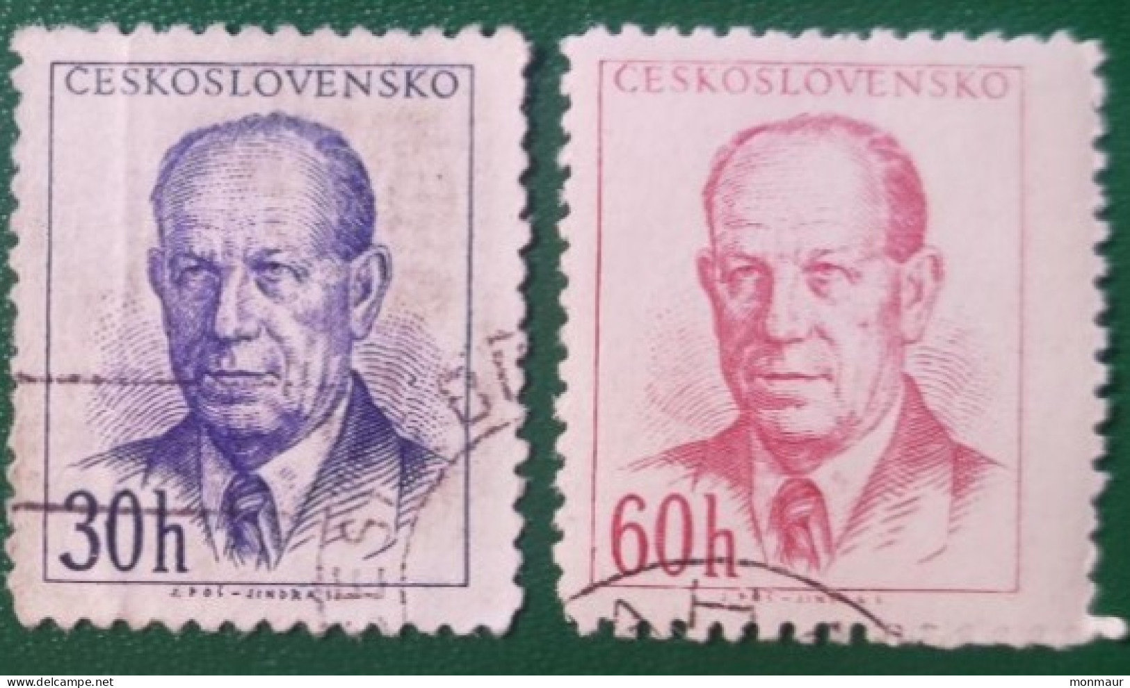 CECOSLOVACCHIA 1953  PRESIDENT ZAPOTOCKY - Usati