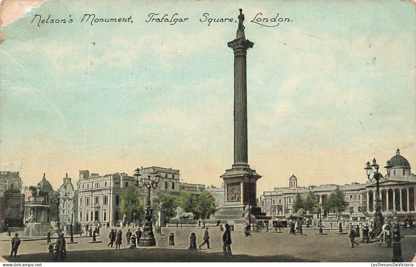 ROYAUME-UNI - Nelson's Monument - Trafalgar Square - London - Vue Sur Le Monument De Nelson - Carte Postale Ancienne - Trafalgar Square