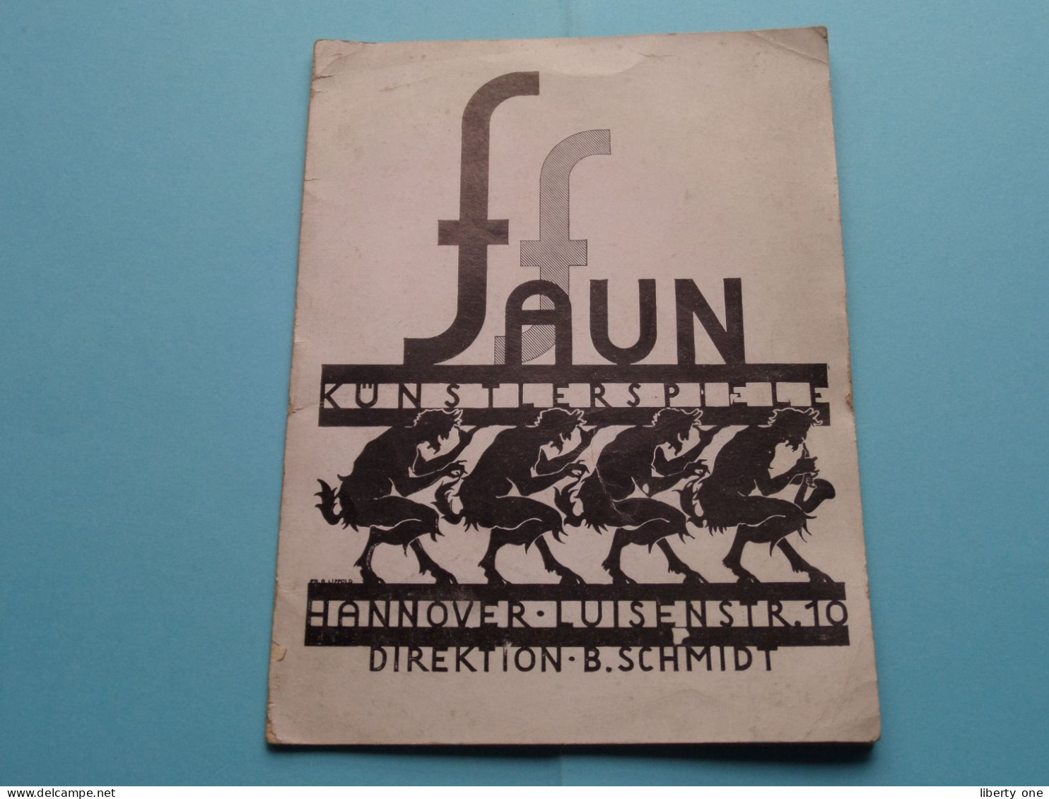 FAUN Künstlerspiele HANNOVER - Luisenstr. 10 ( Dir. B. Schmidt ) Anno 19?? ( Sehen Sie SCANS ) ! - Programmes